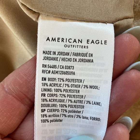 American Eagle Outfitters Tan Blazer with Notched Lapels - Picture 5 of 6